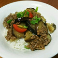 クッキー★☆'s cooksnap of when they made カフェ風♪なすと挽肉の甘辛炒め.