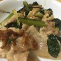 mantacarp's cooksnap of when they made フライパンで☆小松菜と豚こまのお浸し.