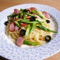 さやまめ☆'s cooksnap of when they made アスパラとオリーブのペペロンチーノ.