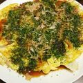 nanonappy's cooksnap of when they made キャベツのオムレツ！お好み焼き風.