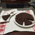 クック7AFV6L☆'s cooksnap of when they made 炊飯器で簡単ガトーショコラ.