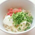 sweet_rose's cooksnap of when they made さっぱり釜玉めんたいうどん.