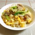 nasubeam's cooksnap of when they made シャキシャキ食感が堪らない★レタス炒飯★.