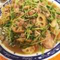 ｙａ－ｙａ－'s cooksnap of when they made *常備菜*豚肉と蓮根の黒酢生姜炒め♡.