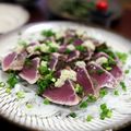 creo's cooksnap of when they made 自家製酢醤油で☆新玉たっぷり鰹のたたき.