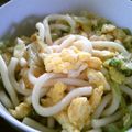 J・0505's cooksnap of when they made サニーレタスとうどんのいり卵な関係.