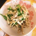 rinsworld's cooksnap of when they made 蒸し鶏と水菜のゴマサラダ.