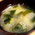 クックDAD's cooksnap of when they made 朝食に♪白菜と玉葱のほんわか甘～い味噌汁.