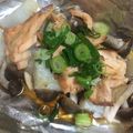 ななえ先生's cooksnap of when they made 鮭と長いものホイル蒸し.