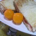 yukanosuke's cooksnap of when they made グリルドハム＆チーズサンドウィッチ.