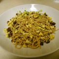 MaKo2mama's cooksnap of when they made 簡単ランチ～炒り卵納豆のゆかりパスタ～.