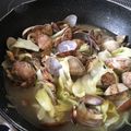 たらこスパゲティ's cooksnap of when they made 春キャベツ◉あさりの酒蒸し◉新玉ねぎ.