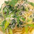 RURUuu's cooksnap of when they made 九条ネギとしらすのヘルシーパスタ.
