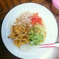 moconobu's cooksnap of when they made 離乳食中期～赤ちゃんのゴマダレ冷やし中華.