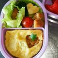 ぽん吉っつあん's cooksnap of when they made 【キャラ弁】いちごのオムライス弁当.