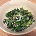 caruga's cooksnap of when they made 春菊としらすのナムル.