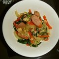 もりのりころ's cooksnap of when they made お弁当にも♪小松菜とウィンナーの卵とじ.