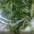ふぅこ１１１１'s cooksnap of when they made ■油揚げと水菜のカリカリじゃこ炒め■.