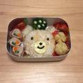 ♡りっくんママ♡'s cooksnap of when they made キャラ弁♪緑の彩りブロッコリーが水玉に.
