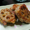 ☆けんたろママ☆'s cooksnap of when they made 豚こまで☆蓮根はさみ焼き.
