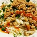 ☆アメジスト☆まゆゅ's cooksnap of when they made ◆鶏そぼろのあったかキムチにゅうめん◆.