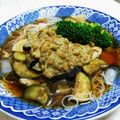 dめぐb's cooksnap of when they made 朝昼に納豆と茄子トマトのぶっかけそうめん.