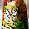 よーべちゃん's cooksnap of when they made ☆遠足に！簡単スパイダーマンキャラ弁☆.