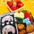 だぁLOVE♪'s cooksnap of when they made 簡単キャラ弁！はんぺんのぞうさん.