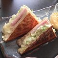 めろんそーだ☆'s cooksnap of when they made ハムチーズのホットサンド.