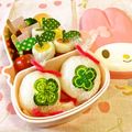 マッハママ's cooksnap of when they made 棒付きハンバーグ♪　運動会のお弁当に♪.