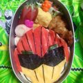 さーやぴ's cooksnap of when they made キャラ弁☆ジュウオウジャー.