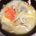 MIHOn86's cooksnap of when they made 食欲増進★本格簡単スタミナ具沢山豚汁.