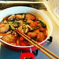 クックMDRDQ1☆'s cooksnap of when they made 筍と椎茸＊中華風 煮込みハンバーグ.