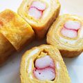 JonNatsumi's cooksnap of when they made お弁当おかず★カニカマin玉子焼き.