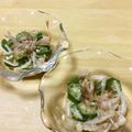 omegmeg's cooksnap of when they made あと一品！！えのきとオクラの和え物.