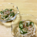 omegmeg's cooksnap of when they made あと一品！！えのきとオクラの和え物.