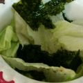 ma___111's cooksnap of when they made 混ぜるだけ♪レタスと海苔のしっとりサラダ.