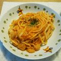 トシピー's cooksnap of when they made 簡単！お店のえびのトマトクリームパスタ♪.