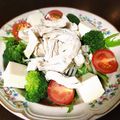 クックD2B924☆'s cooksnap of when they made 鶏むね肉の冷しゃぶサラダ.