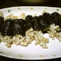 J・0505's cooksnap of when they made コリコリ食感♪えのきのり焼き.