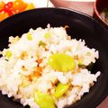 ぱぴぷぺぽぽぽ！'s cooksnap of when they made そら豆としらすの梅ごはん.