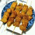 まゆち33's cooksnap of when they made 【農家のレシピ】オクラと玉ねぎの串カツ.