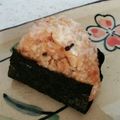 桜月❀咲良mommy's cooksnap of when they made チーズおかかおにぎり.