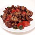 龍美栄桜み's cooksnap of when they made トマトとズリ(砂肝)のバジルコンソメ炒め.