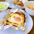 こあらなお's cooksnap of when they made トースターで！プルプル目玉焼きトースト.
