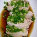 ゆーにゃお's cooksnap of when they made 茹で鶏のネギごまポン酢.