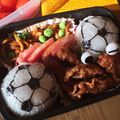 sao＊sao's cooksnap of when they made サッカーボールのキャラ弁(学童弁当).