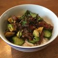 桜CHACHACHA's cooksnap of when they made サーモン＆アボカドのっけごはん☆.