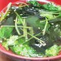 myとんすけ's cooksnap of when they made 三つ葉とワカメのナムル.