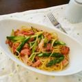 クックW2WAKC☆'s cooksnap of when they made あっさり！アスパラ＆ベーコンパスタ.